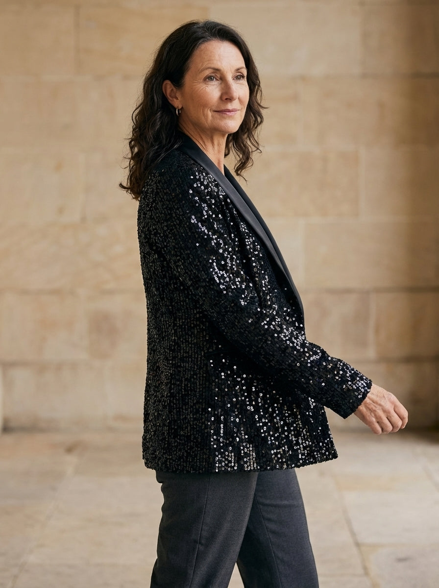 Amélie & Rose | Shimmer Sequin Blazer