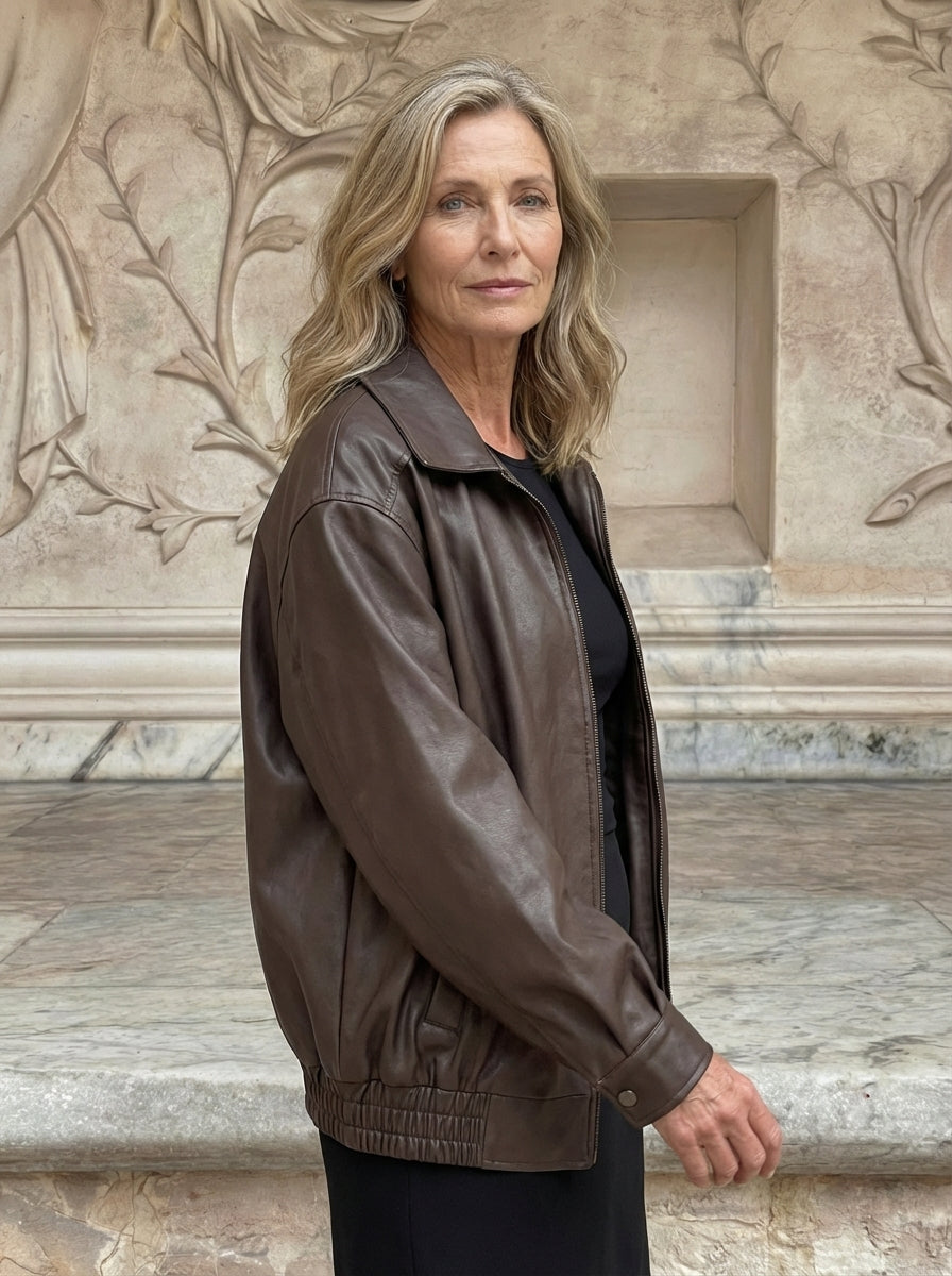 Amélie & Rose | Oversized Bomber Jacket