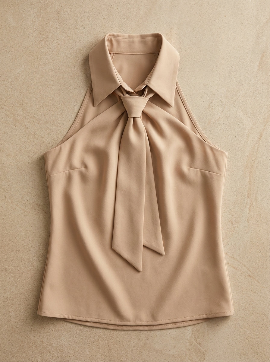 Amélie & Rose | Luna Halter Tie Blouse