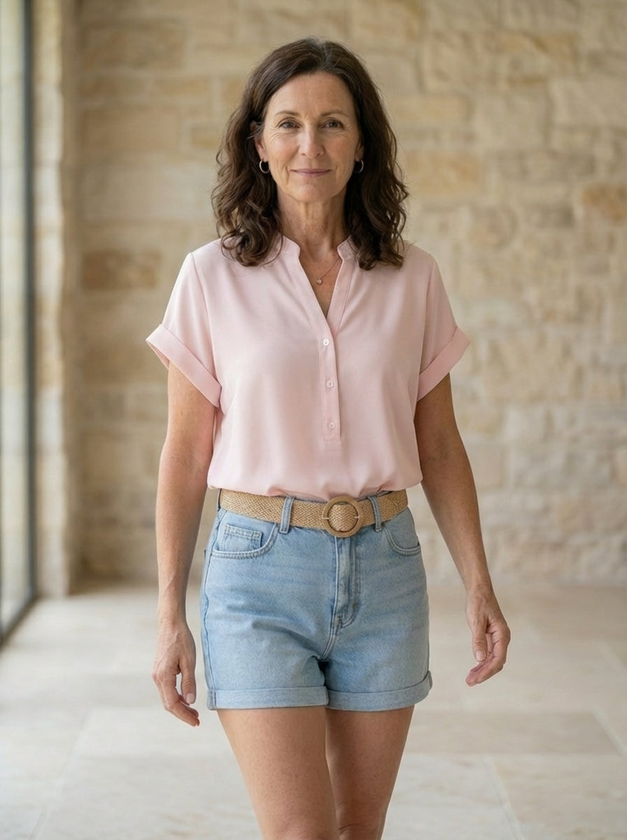 Amélie & Rose | Isabelle Button-Front Blouse