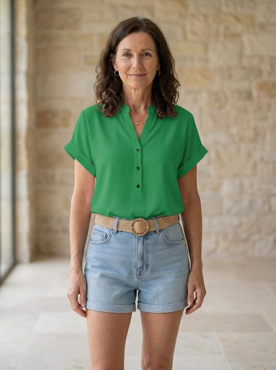Amélie & Rose | Isabelle Button-Front Blouse