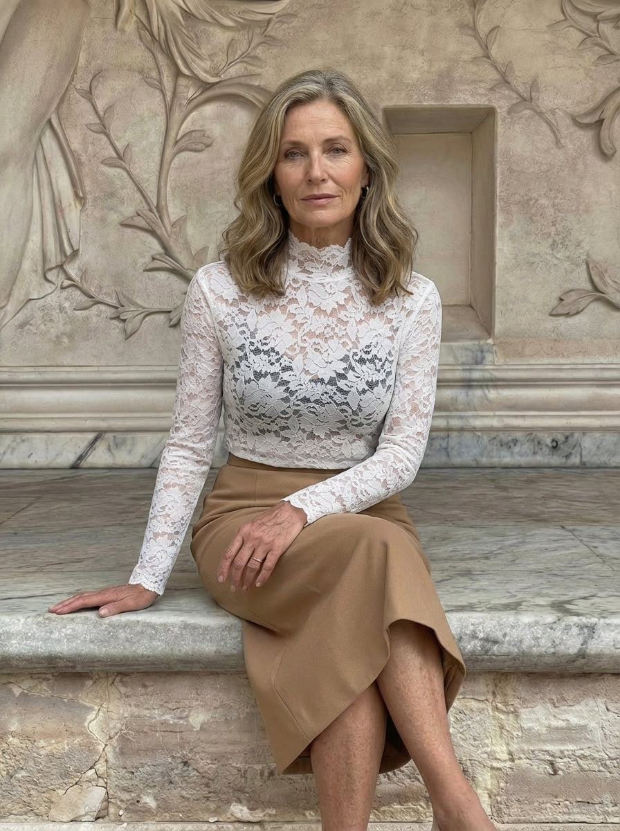 Amélie & Rose | Floral Lace Blouse