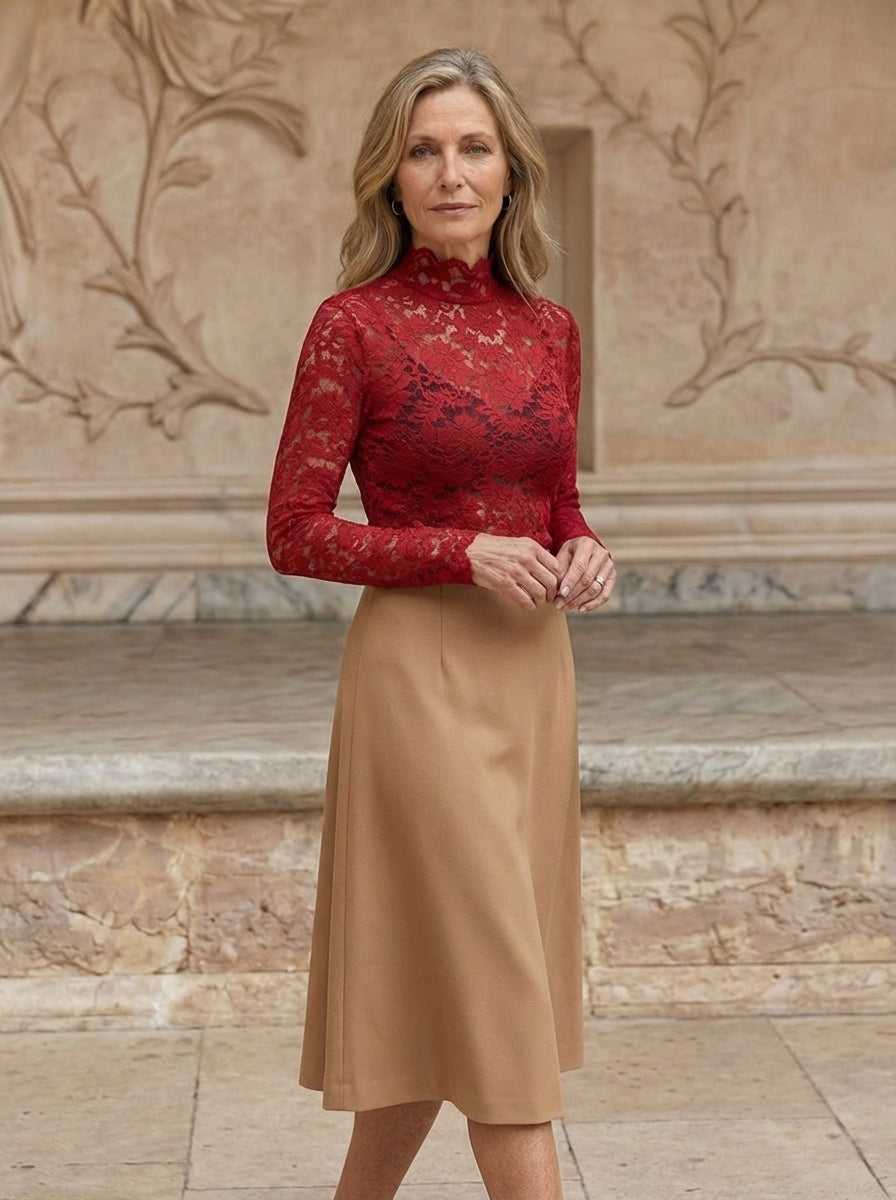 Amélie & Rose | Floral Lace Blouse