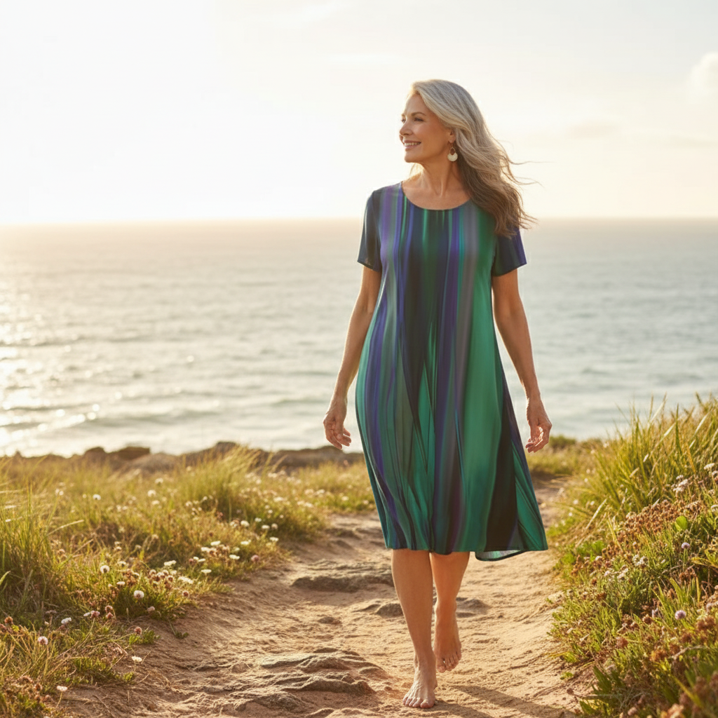 Amélie & Rose™ | Genna Casual Boho Gradient Dress