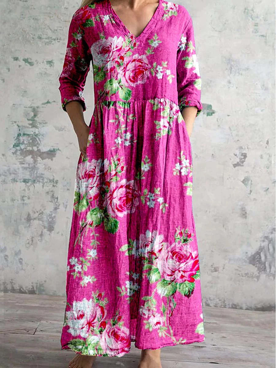 Amélie & Rose™ | Rosaline Bold Blossom Dress