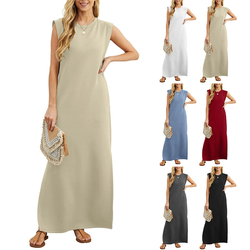 Amélie & Rose™ | Maliya Sleeveless Casual Maxi Dress