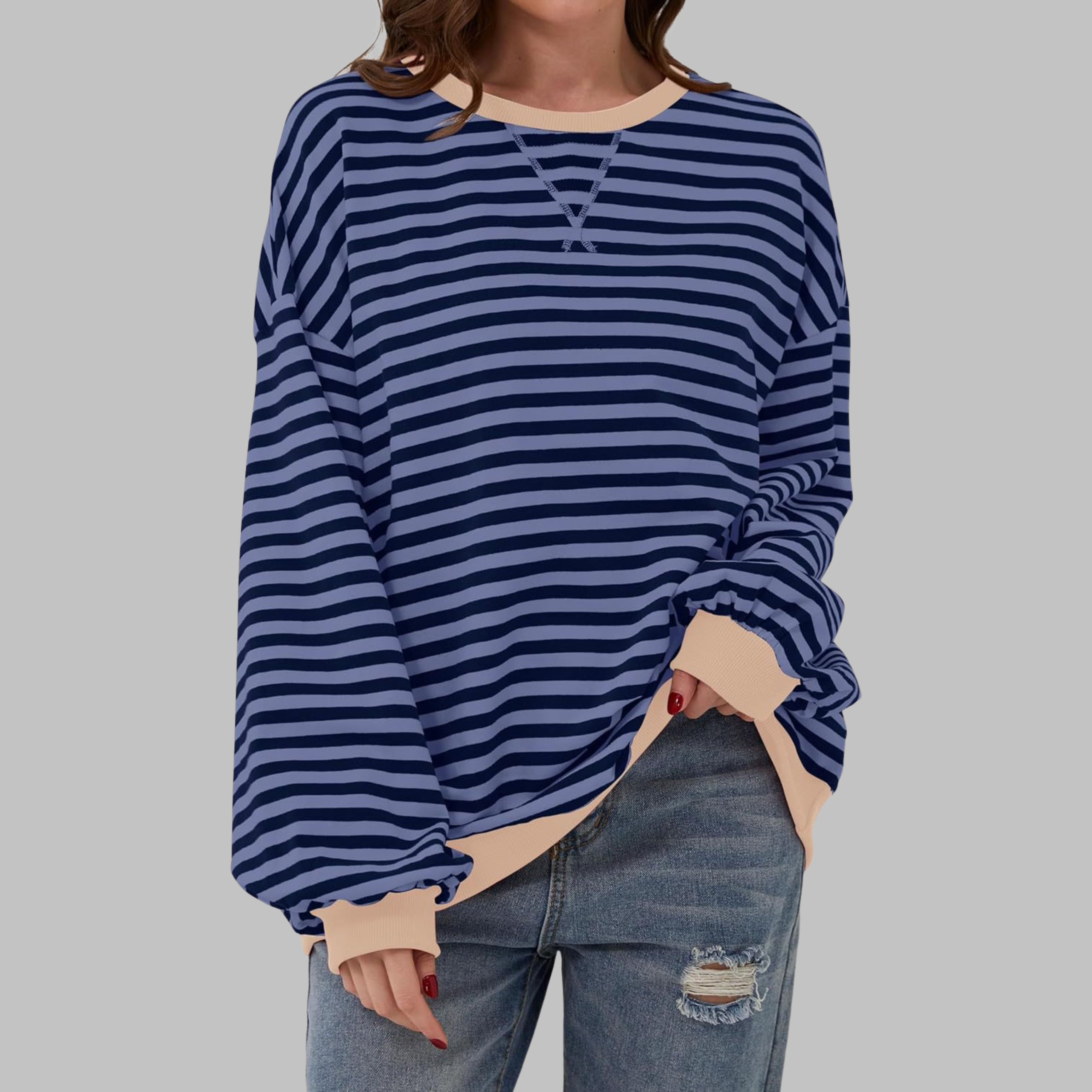 Amélie & Rose™ | The Noelle Striped Long Sleeve