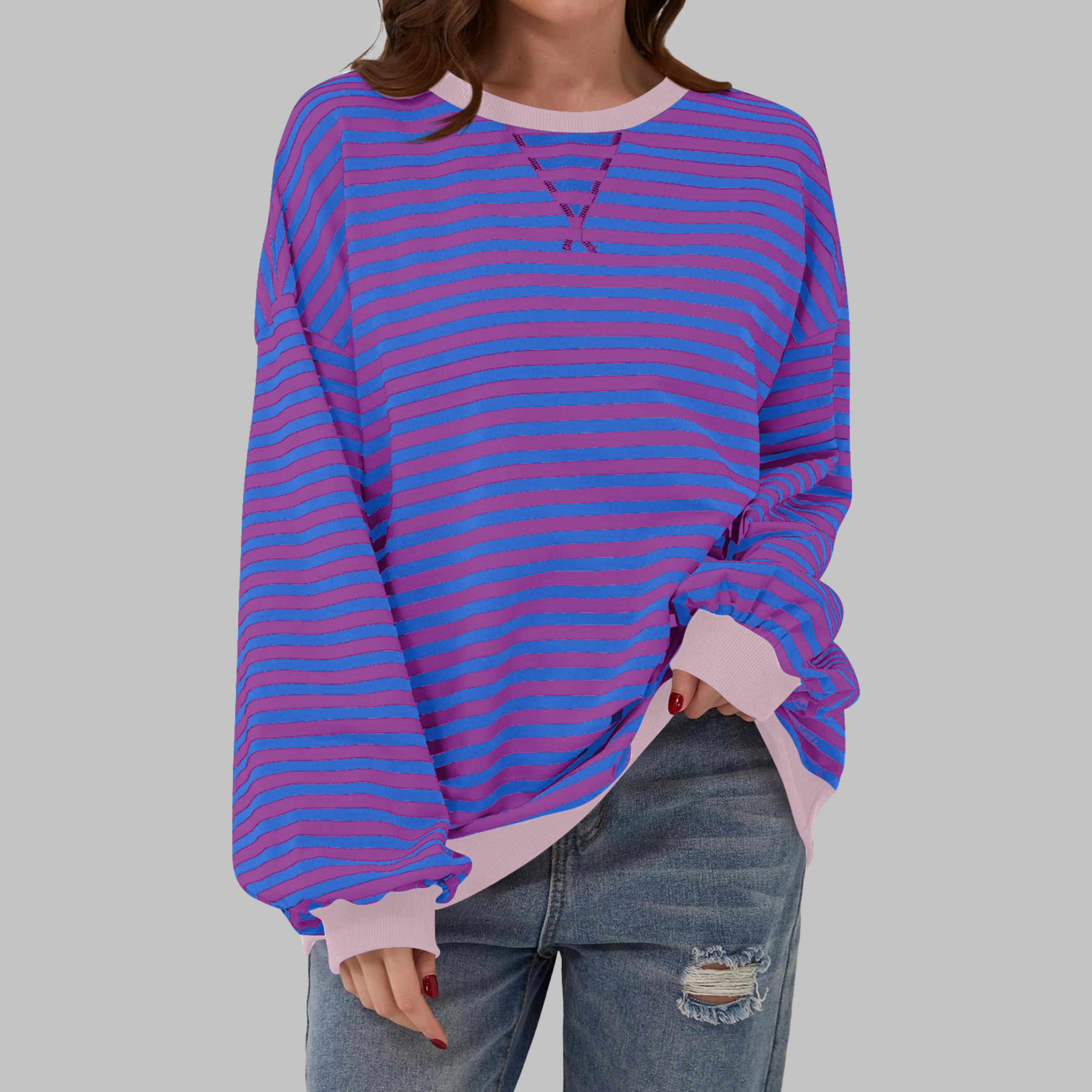 Amélie & Rose™ | The Noelle Striped Long Sleeve