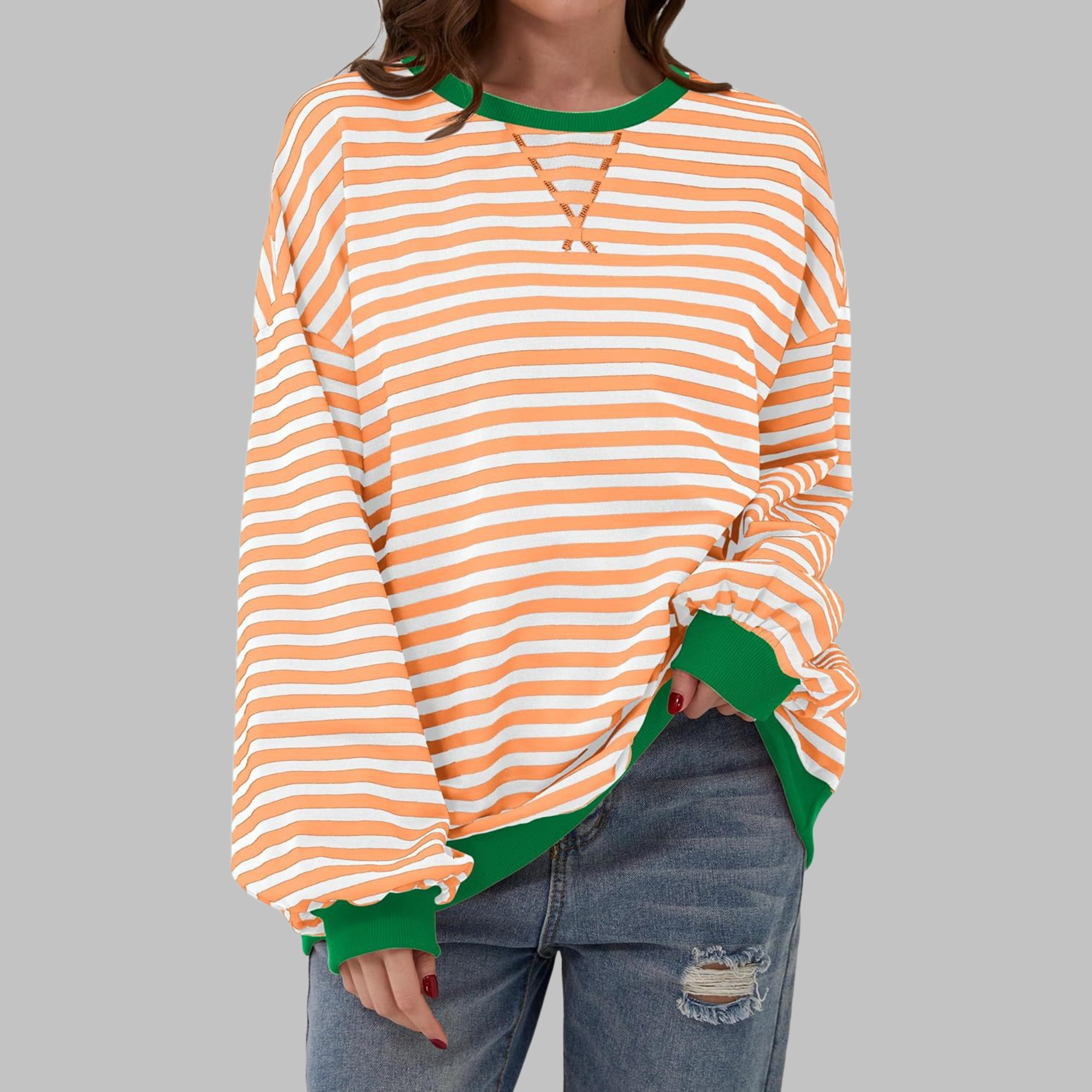 Amélie & Rose™ | The Noelle Striped Long Sleeve