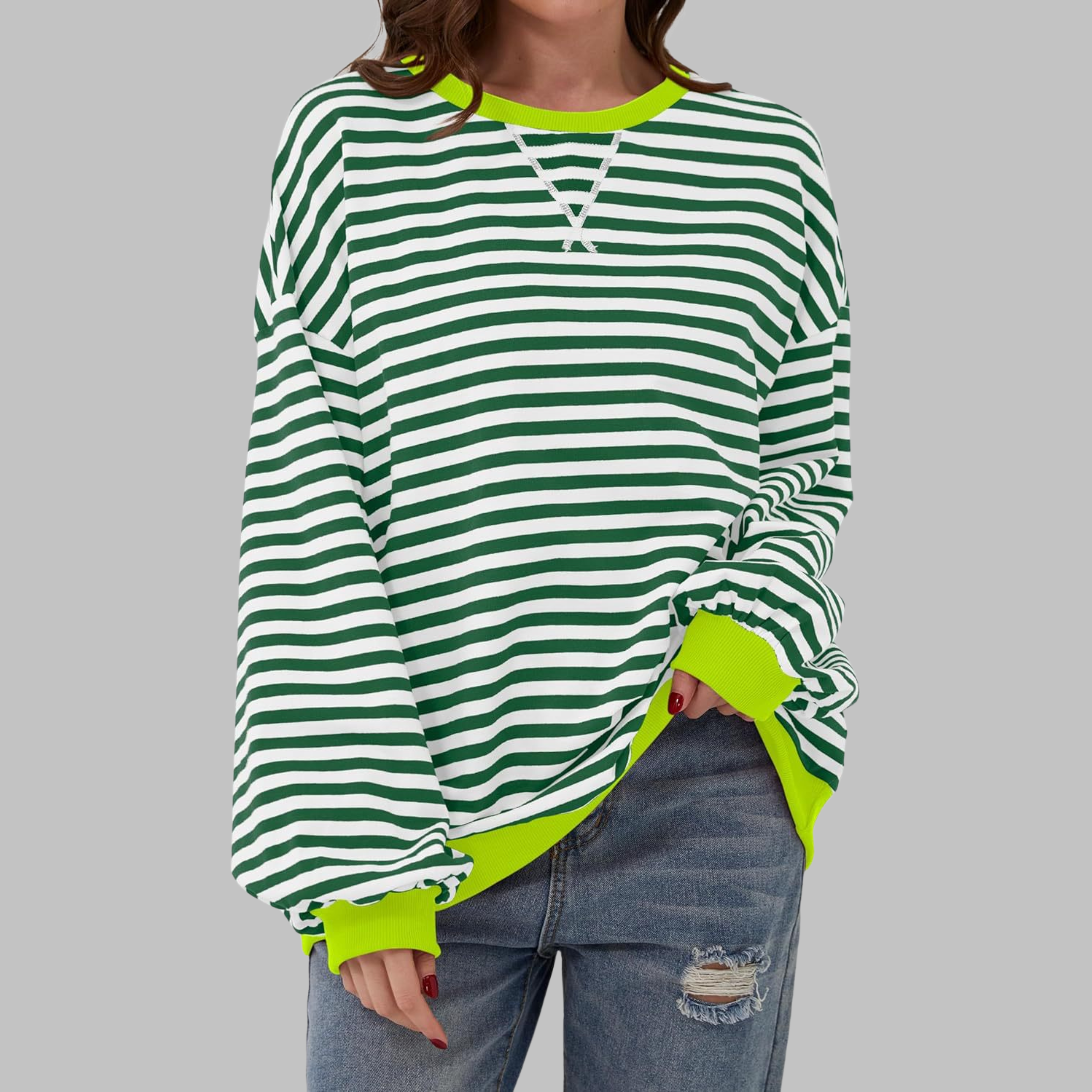 Amélie & Rose™ | The Noelle Striped Long Sleeve