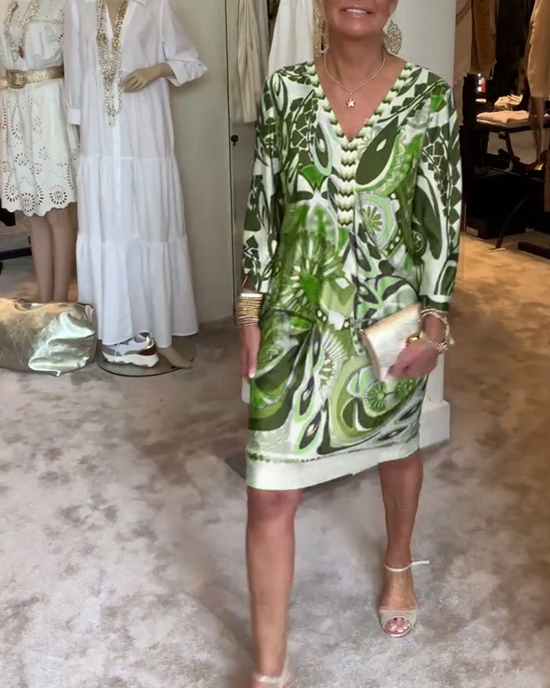 Amélie & Rose™ | Moonie Sunburst Printed Dress