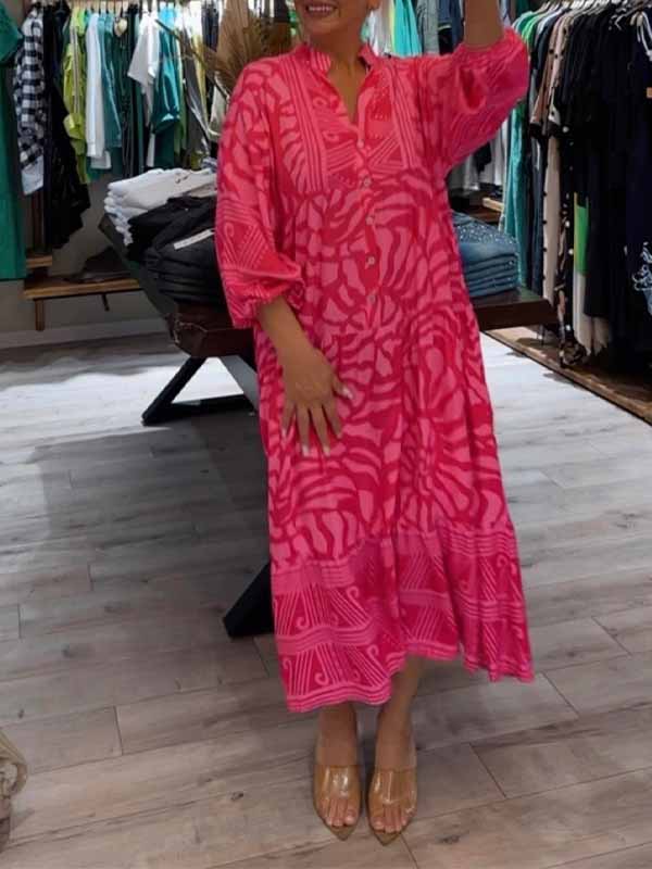 Amélie & Rose™ | Carmilla Vibrant Printed Dress