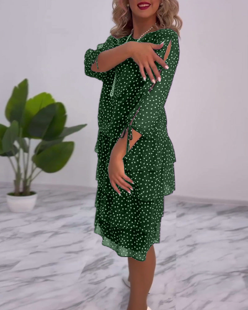 Amélie & Rose™ | Tilly Polka Dot Layered Dress