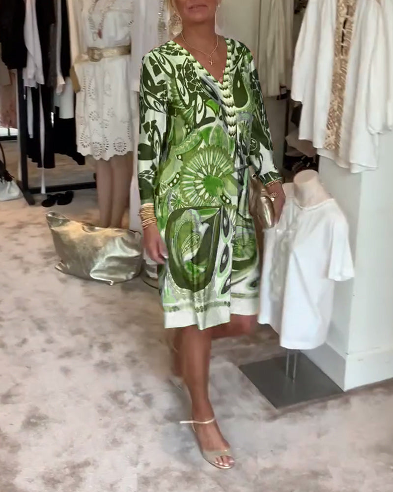 Amélie & Rose™ | Moonie Sunburst Printed Dress