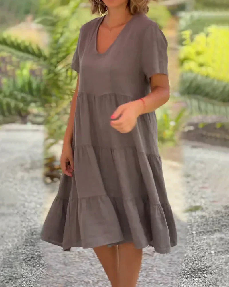Amélie & Rose™ | Bexley Casual Summer V-neck Dress