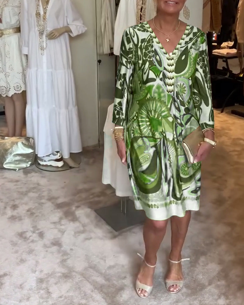 Amélie & Rose™ | Moonie Sunburst Printed Dress