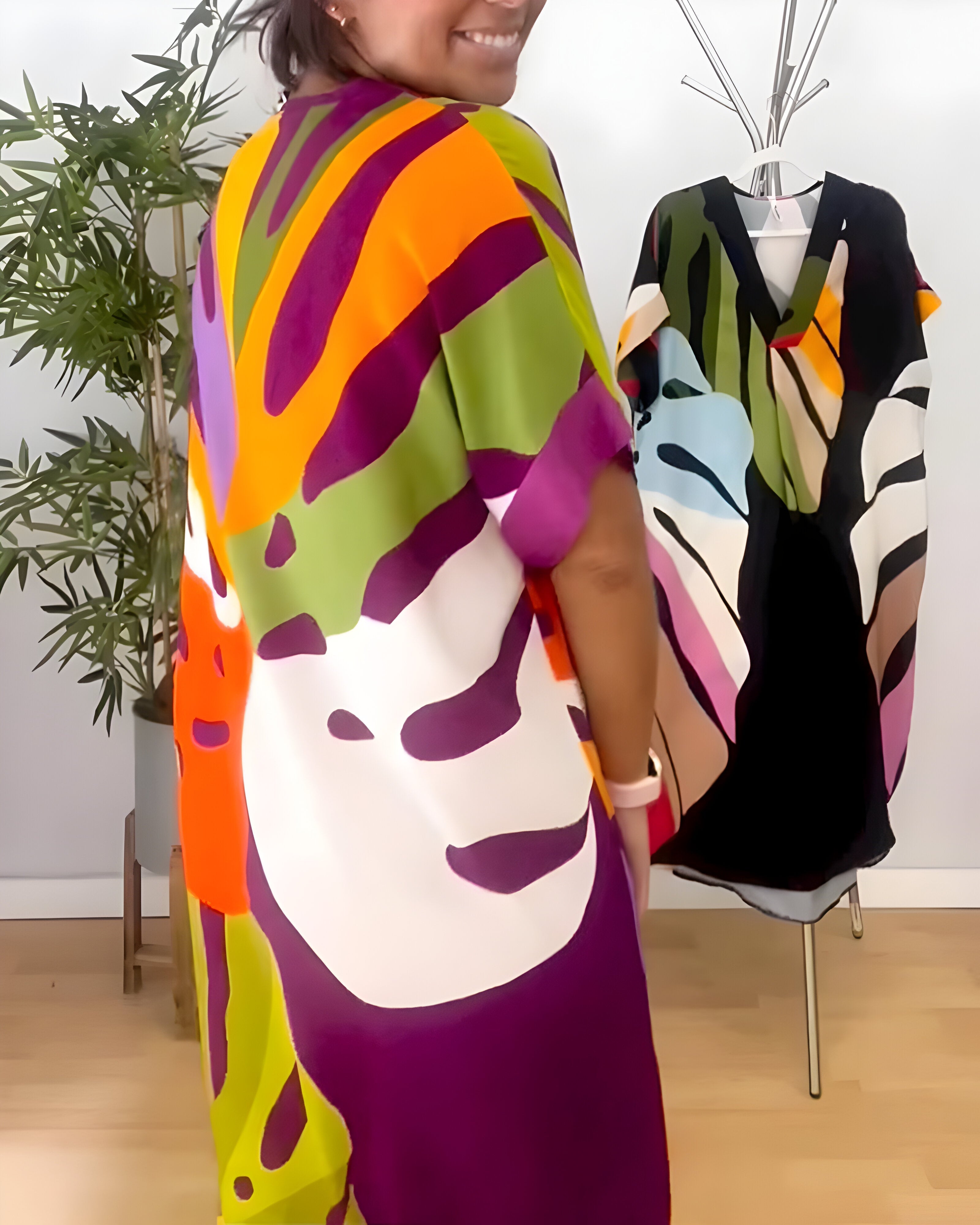 Amélie & Rose™ | Rianna Abstract Print Dress