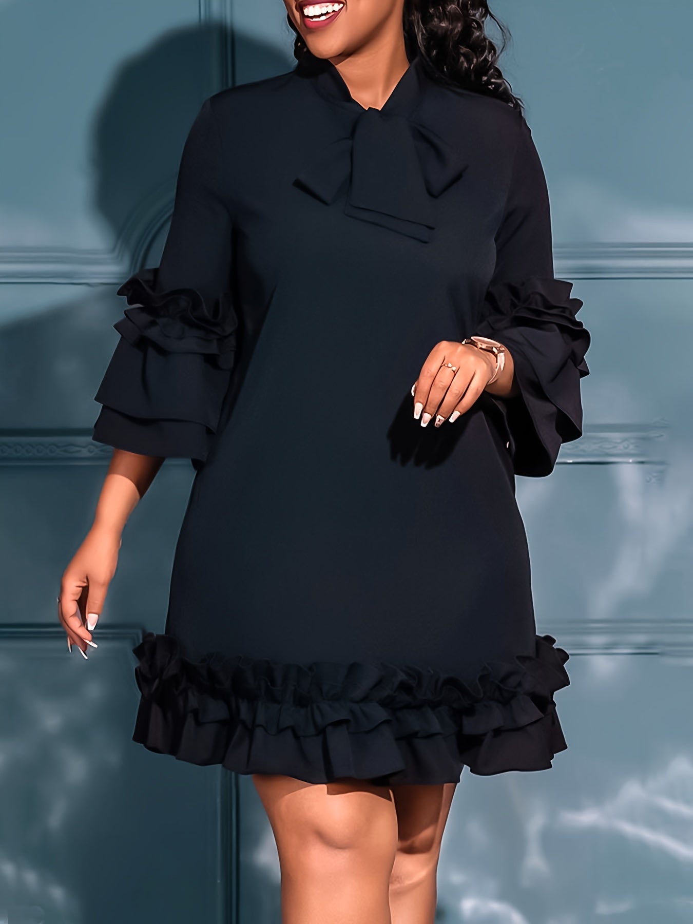 Amélie & Rose™ | Fritzi Bold Ruffled Dress