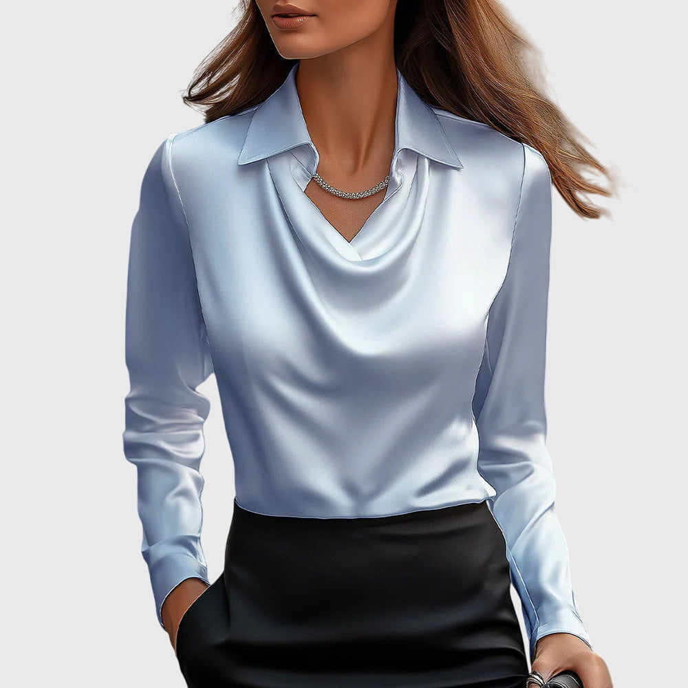 Amélie & Rose™ | Elegant Satin Blouse