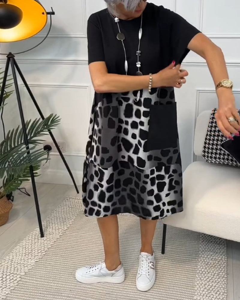 Amélie & Rose™ | Sherlene Leopard Print Dress