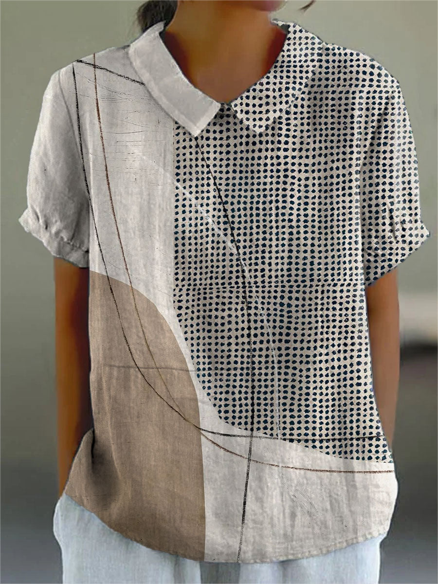 Amélie & Rose | Lana Abstract Dots and Lines Shirt