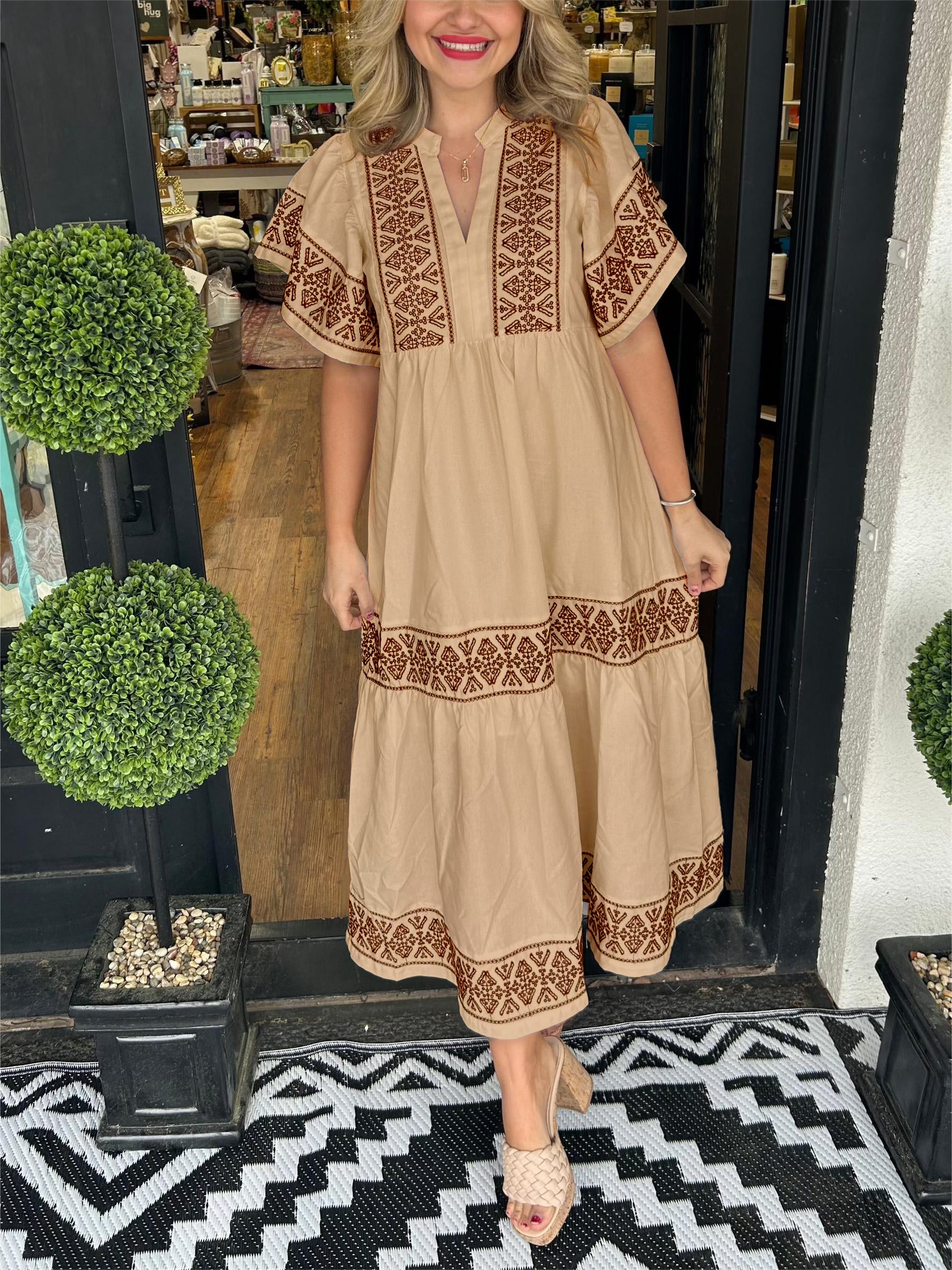 Amélie & Rose™ | Hanna Elegant Boho Dress