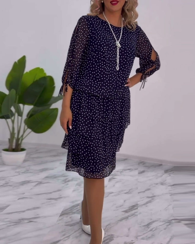 Amélie & Rose™ | Tilly Polka Dot Layered Dress