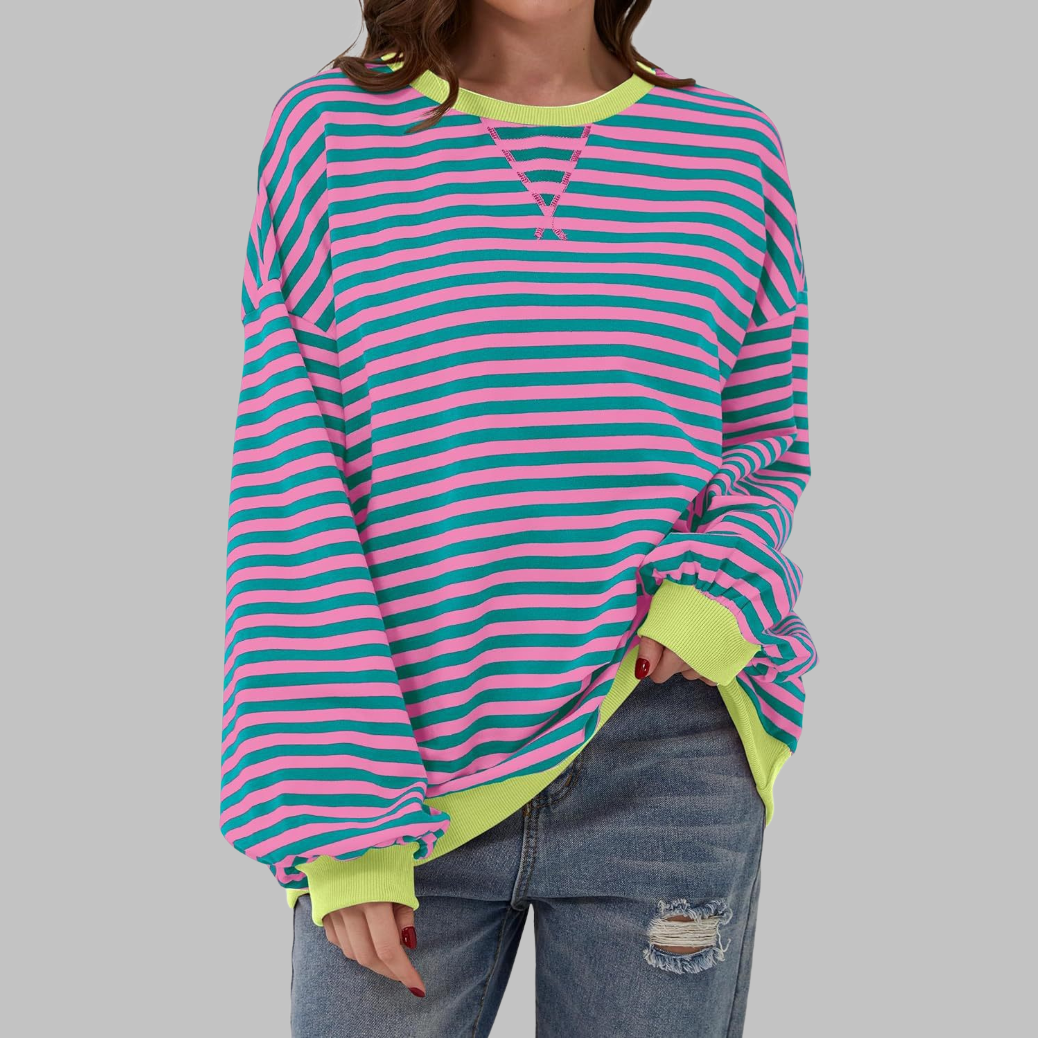 Amélie & Rose™ | The Noelle Striped Long Sleeve
