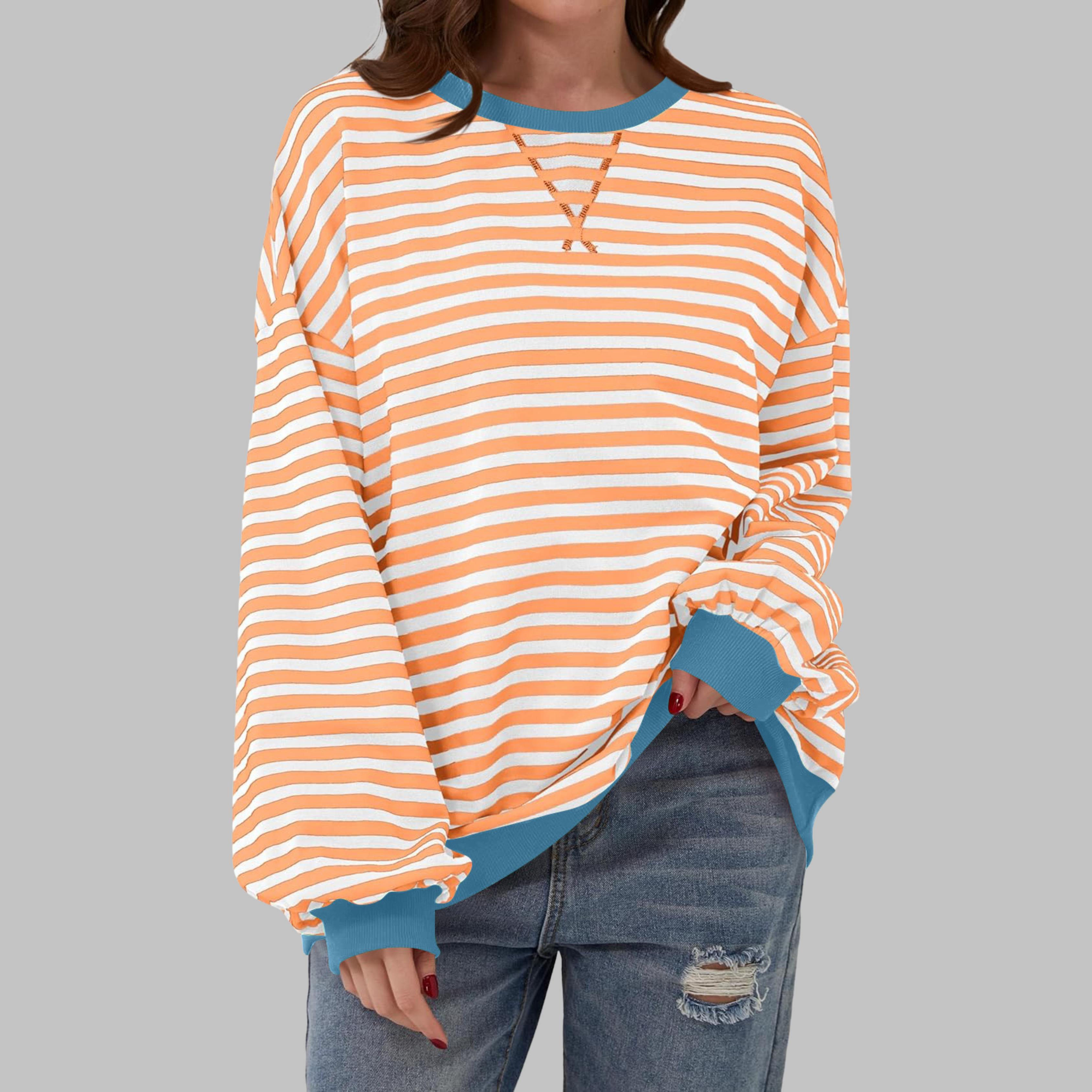 Amélie & Rose™ | The Noelle Striped Long Sleeve