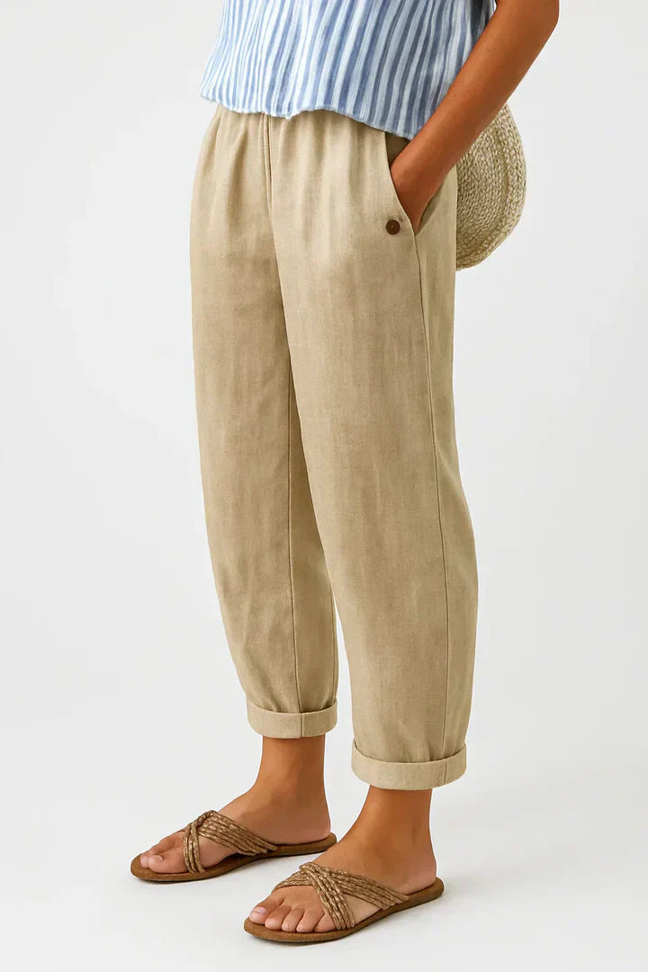 Amélie & Rose | Timeless Linen-Cotton Trousers
