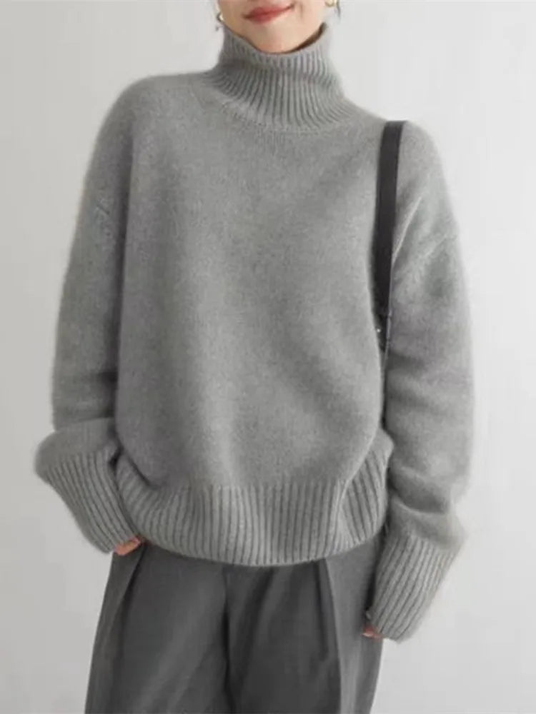 Amélie & Rose™ | Amelia - Cashmere Turtleneck Sweater