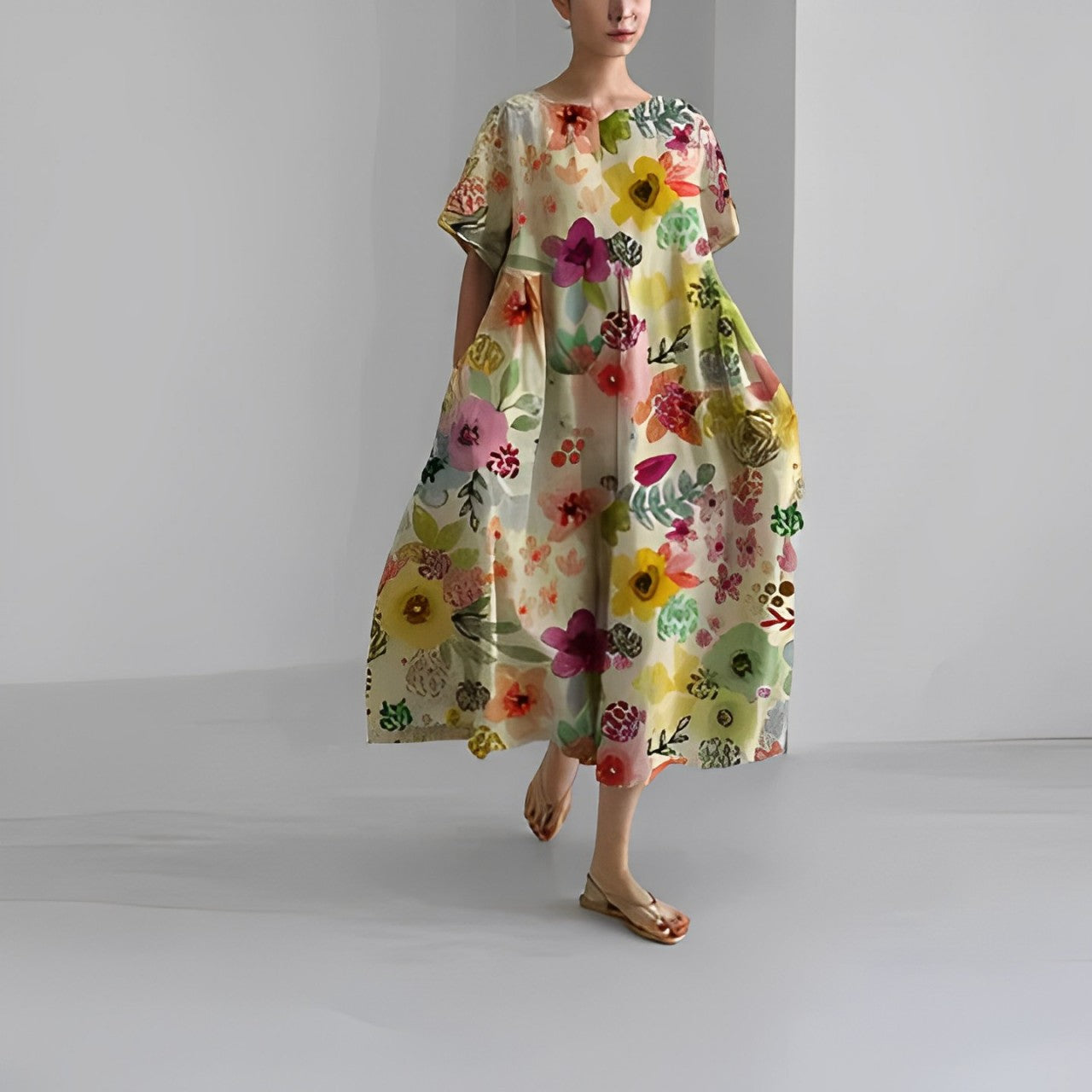 Amélie & Rose™ | Floria Vibrant Floral Dress