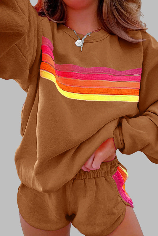 Amélie & Rose™ | Soft Striped Lounge Set