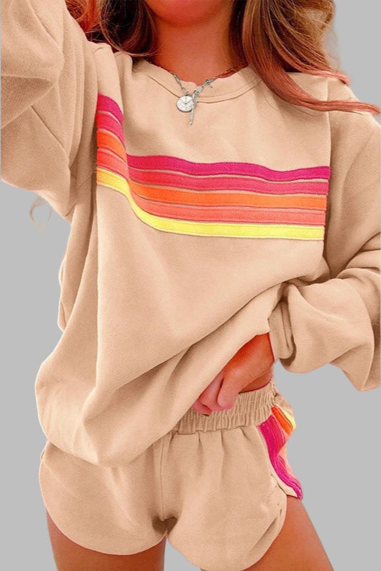 Amélie & Rose™ | Soft Striped Lounge Set