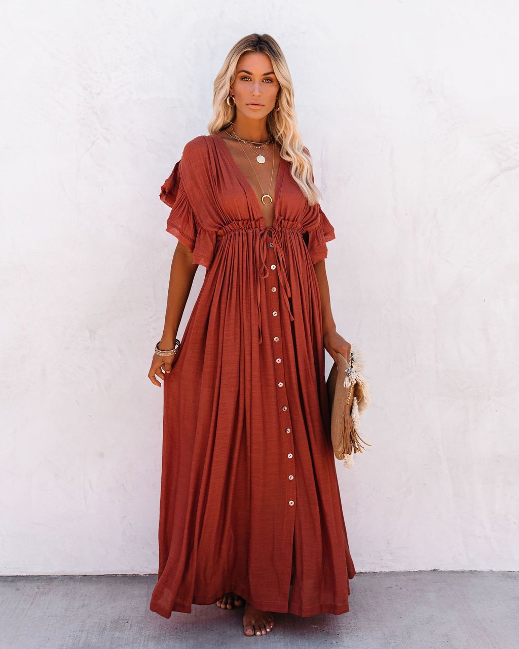 Amélie & Rose™ | Coralie Airy Maxi Dress