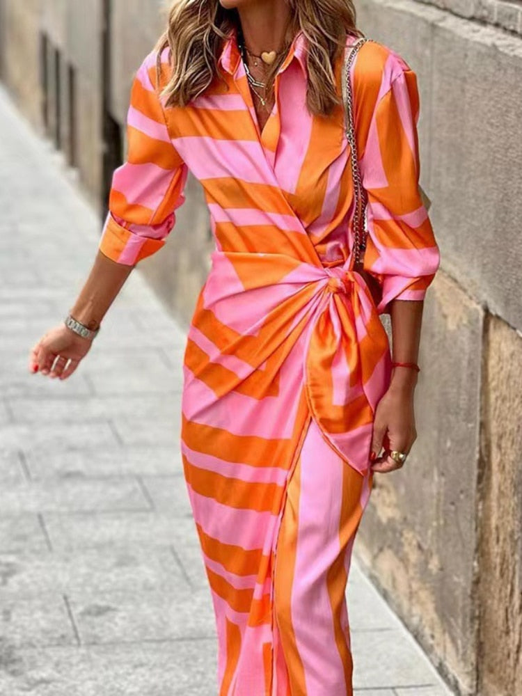 Amélie & Rose™ | Elvina Printed Wrap Dress