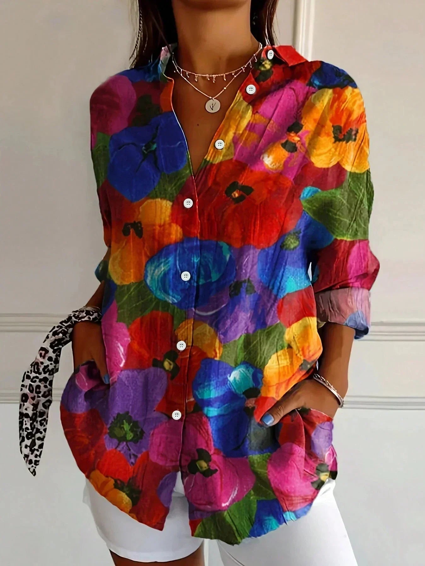 Amélie & Rose | Lara Stylish Colorful Pattern Blouse