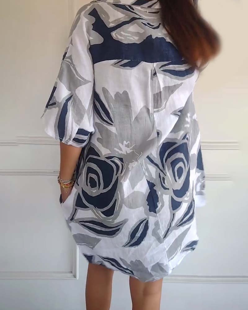 Amélie & Rose™ | Bianca Floral Shirt Dress