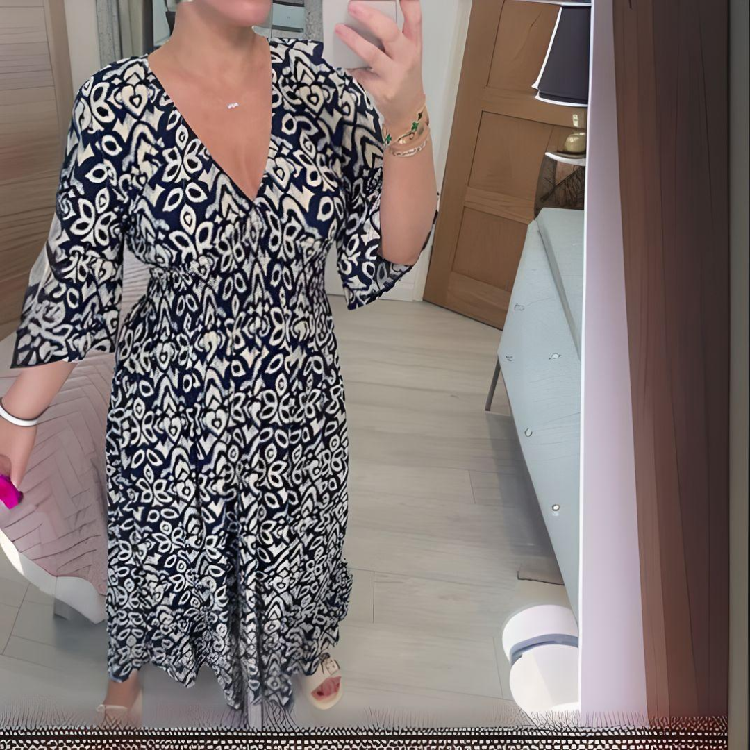 Amélie & Rose™ | Lillia Boho Printed Dress