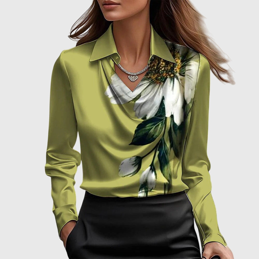 Amélie & Rose™ | Elegant Satin Blouse