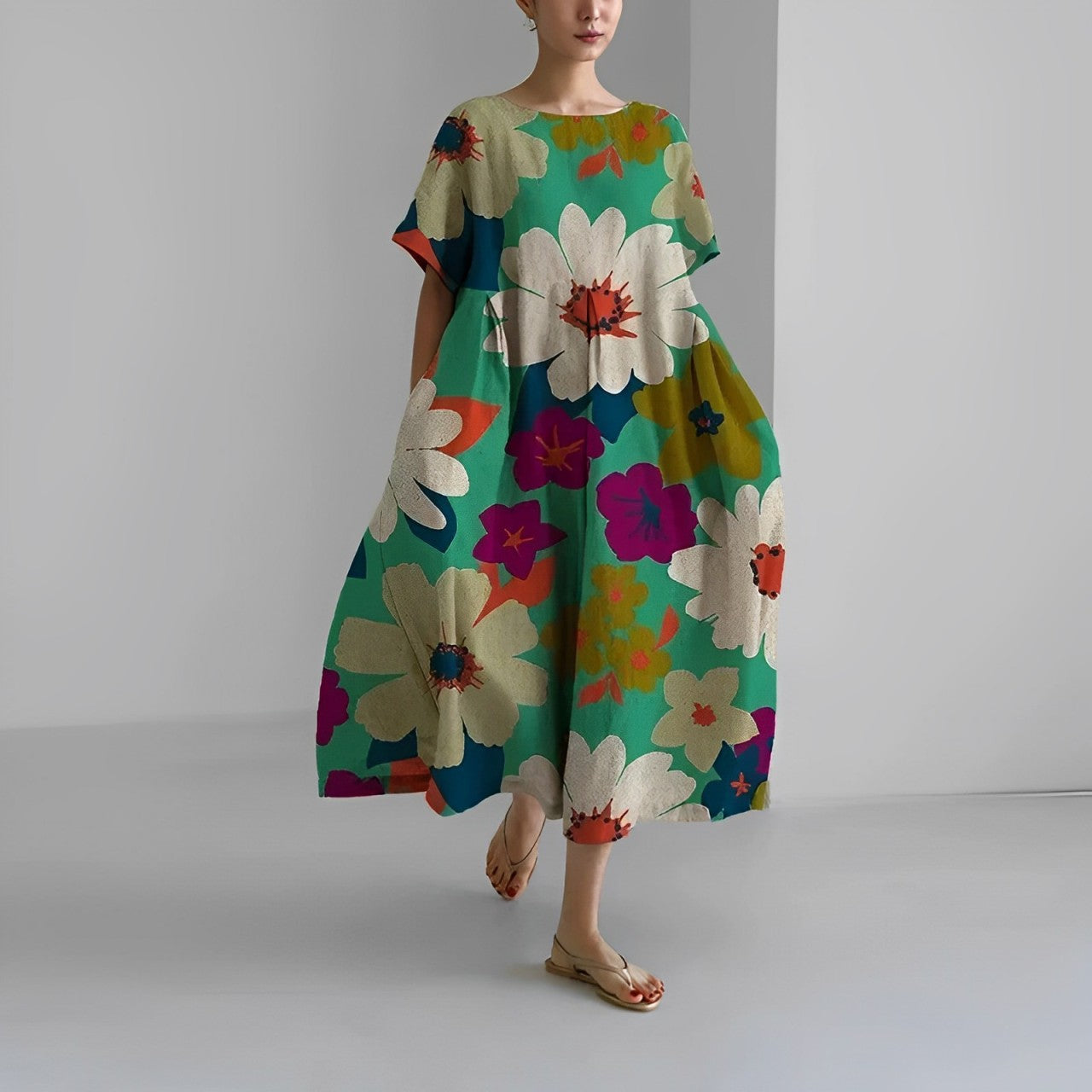Amélie & Rose™ | Floria Vibrant Floral Dress