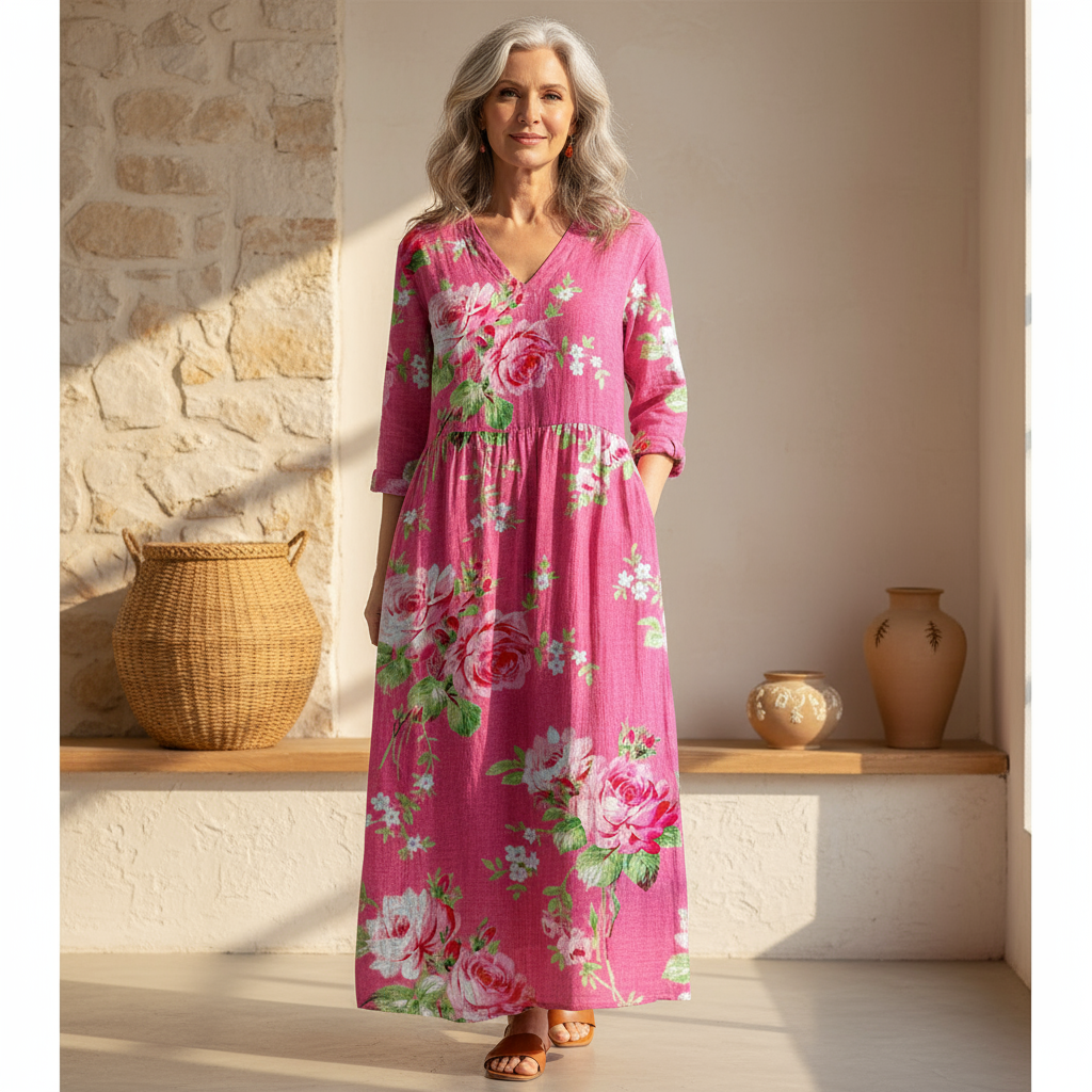 Amélie & Rose™ | Rosaline Bold Blossom Dress