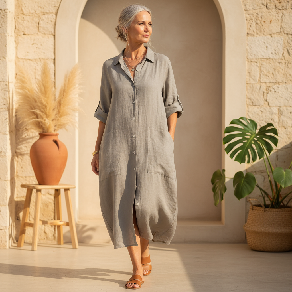 Amélie & Rose™ | Paige Buttoned Breeze Dress