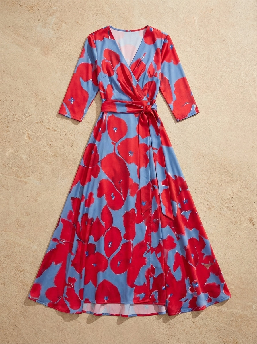Amélie & Rose | Leigh Printed Wrap Dress