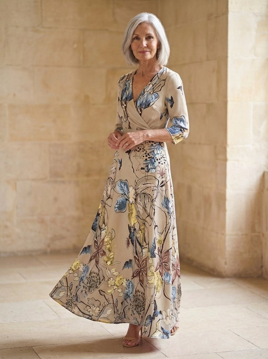Amélie & Rose | Leigh Printed Wrap Dress