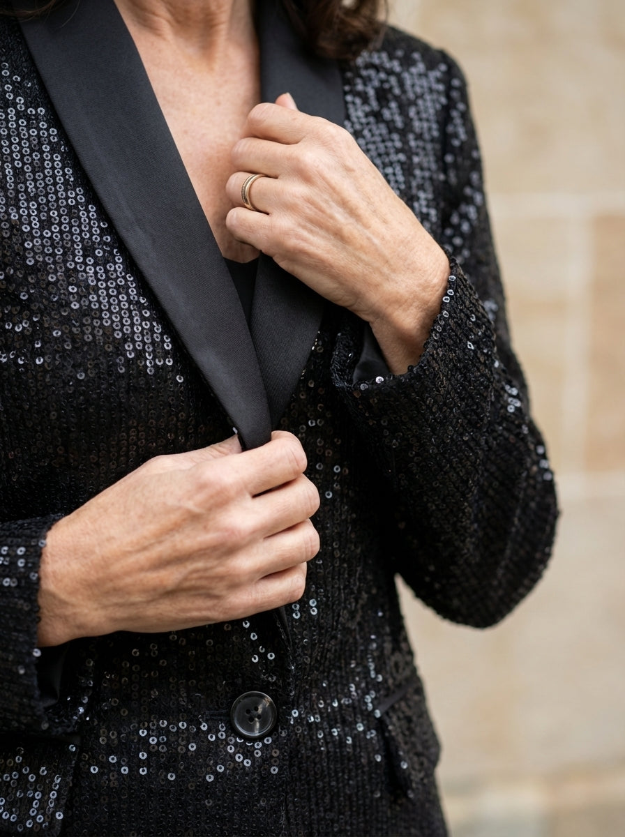 Amélie & Rose | Shimmer Sequin Blazer