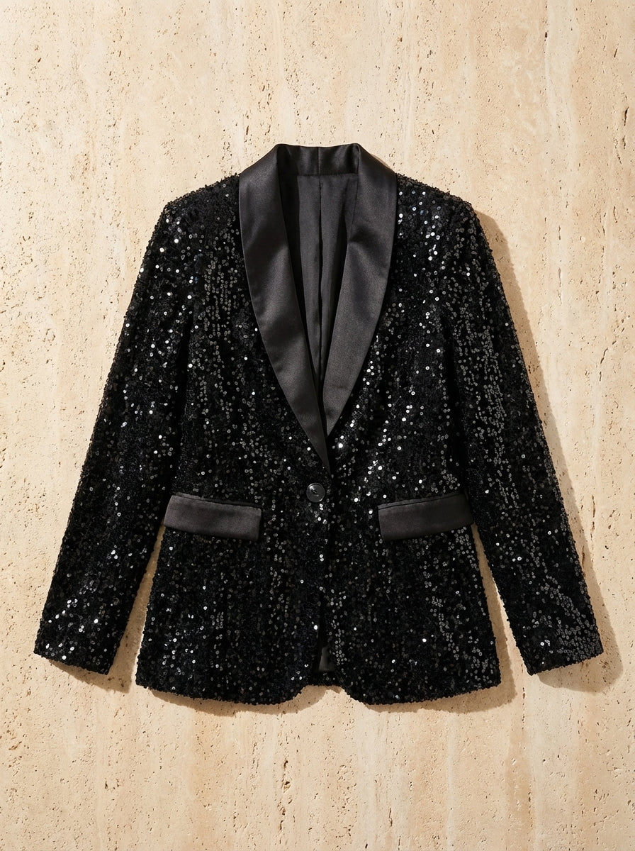 Amélie & Rose | Shimmer Sequin Blazer