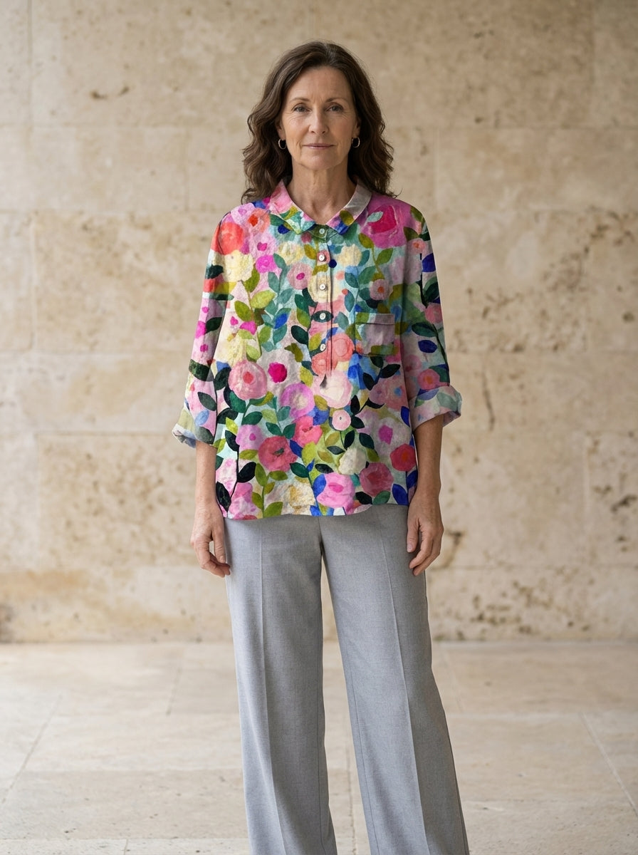 Amélie & Rose | Leah Floral Garden Blouse