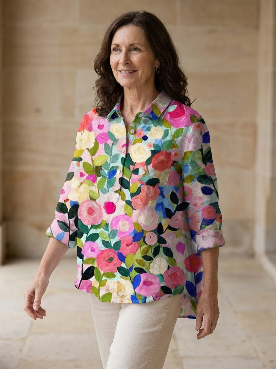 Amélie & Rose | Leah Floral Garden Blouse