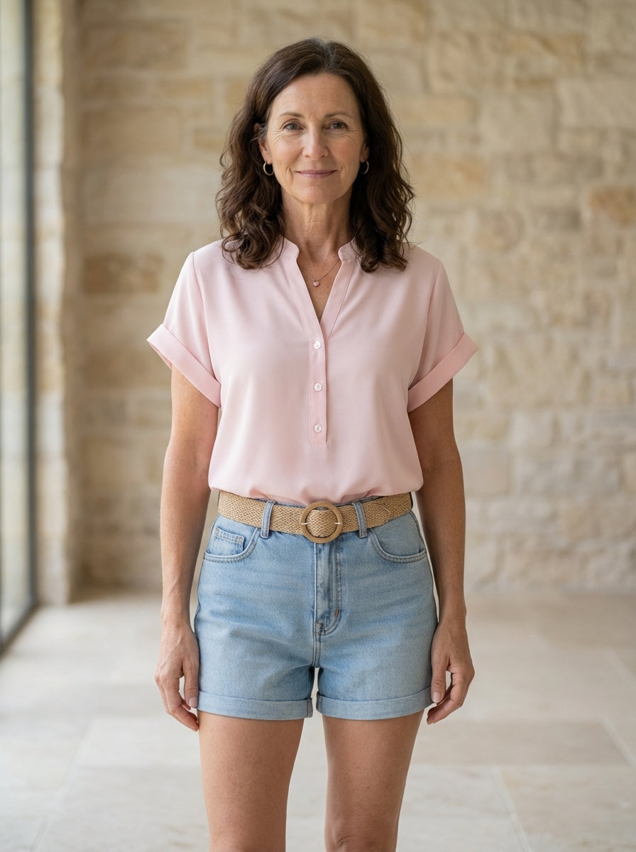 Amélie & Rose | Isabelle Button-Front Blouse